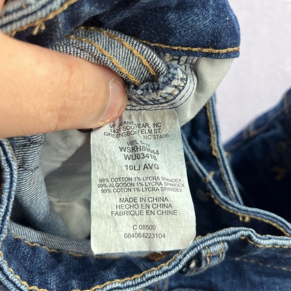 Aura by Wrangler Long Rise Sttaight Leg Jeans Womens 10L Blue Denim Western 2274 - Picture 3 of 10